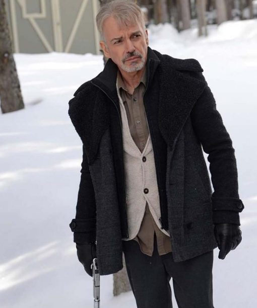 Fargo Lorne Malvo Grey Shearling Coat