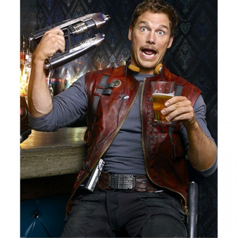 Guardians Of The Galaxy Peter Quill Leather Vest