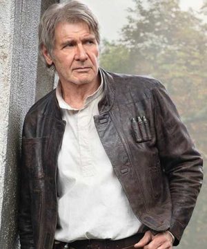 Star Wars Han Solo Brown Leather Jacket