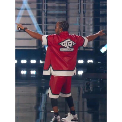 Ludacris iHeartRadio 2024 Red Leather Shirt