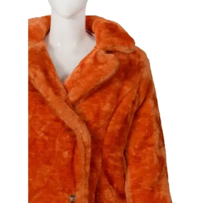 Yellowstone Beth Dutton Orange Fur Jacket