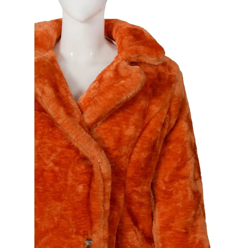 Yellowstone Beth Dutton Orange Fur Jacket