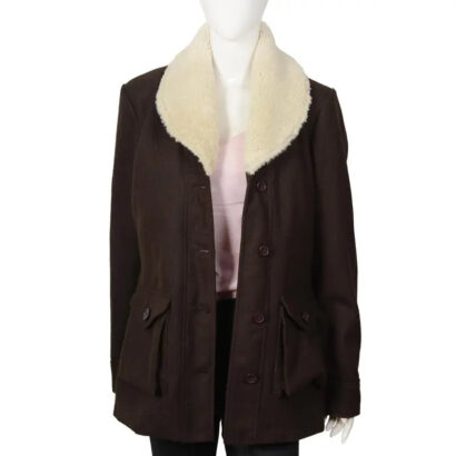 Yellowstone Beth Dutton Shearling Wool Coat