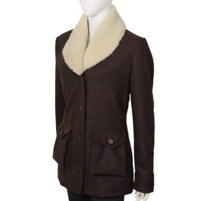 Yellowstone Beth Dutton Shearling Wool Coat