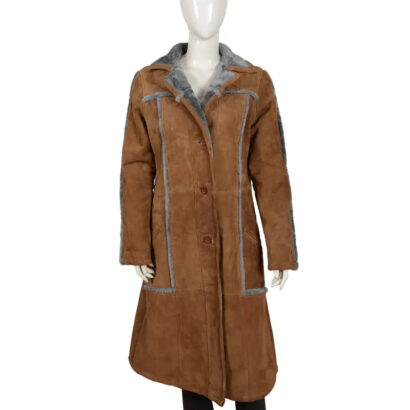 Yellowstone Beth Dutton Suede Leather Coat