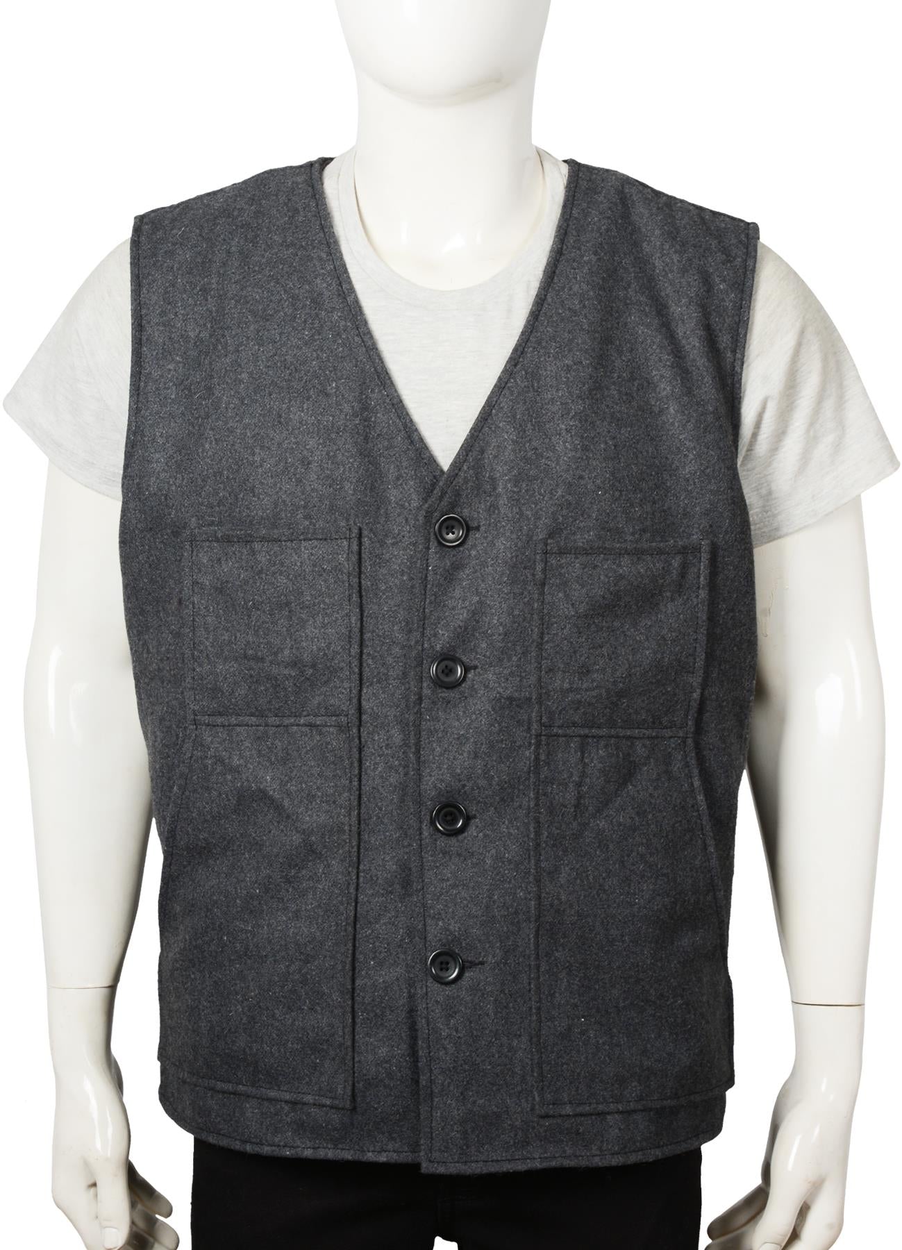 John Dutton Grey Wool Vest