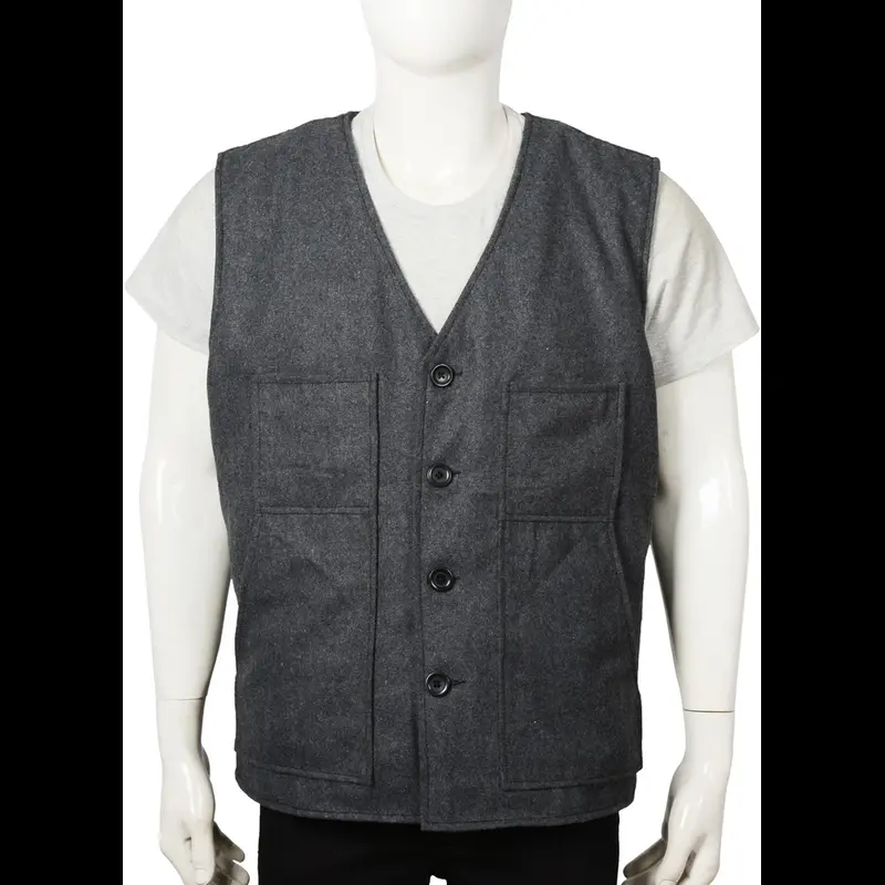 John Dutton Grey Wool Vest