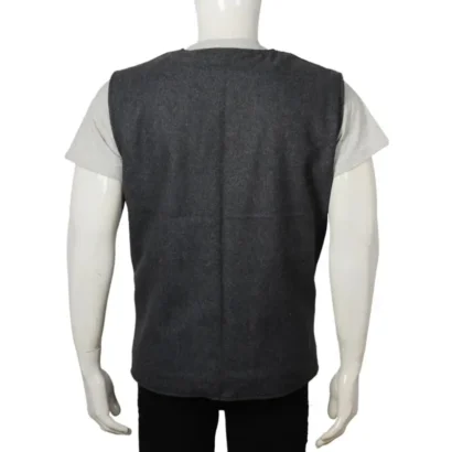 John Dutton Grey Wool Vest