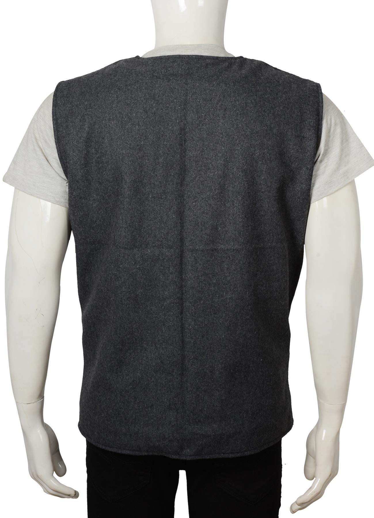 John Dutton Grey Wool Vest