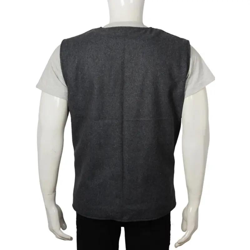 John Dutton Grey Wool Vest