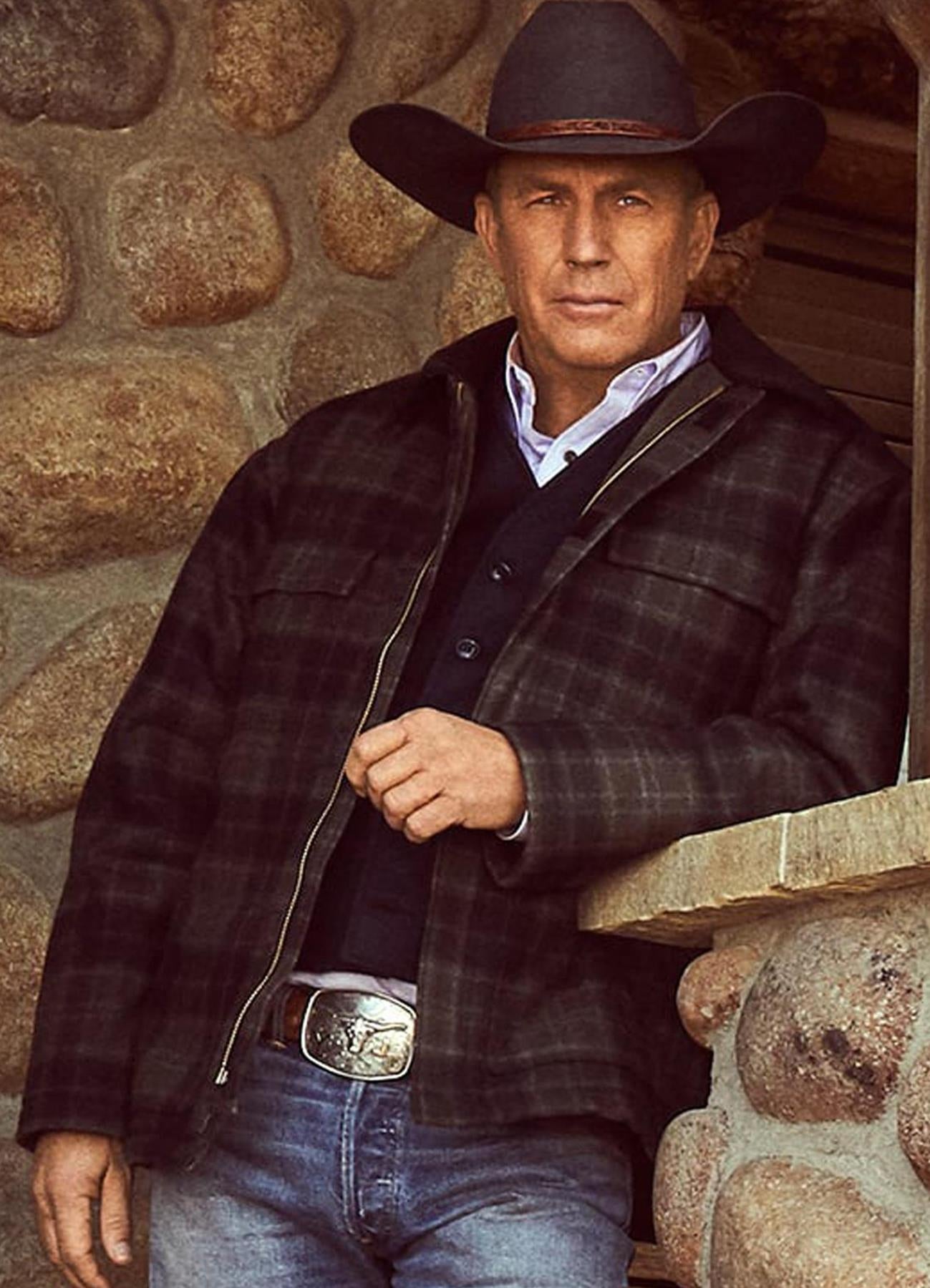 Analyzing image kevin-costner-yellowstone-john-dutton-plaid-jacket