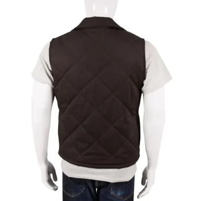 John Dutton Brown Quilted Vest