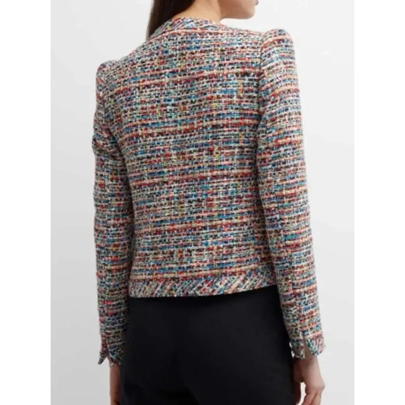 Elsbeth S01 Carrie Preston Tweed Short Jacket