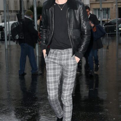 Lucky Blue Smith Black Leather Jacket