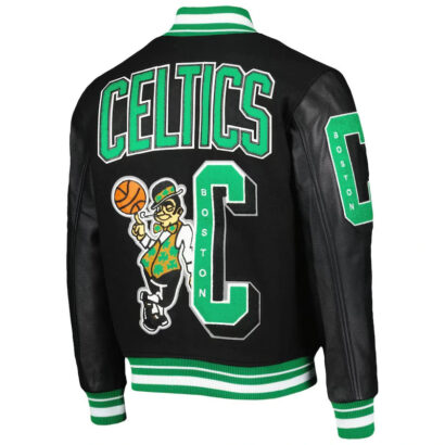 Boston Celtics Black Varsity Jacket