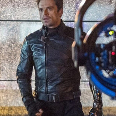 Sebastian Stan The Falcon and The Winter Soldier Leather Jacket