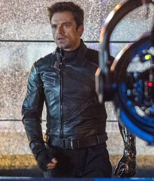 Sebastian Stan The Falcon and The Winter Soldier Leather Jacket