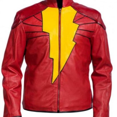 Shazam Real Red Men's leather jacket