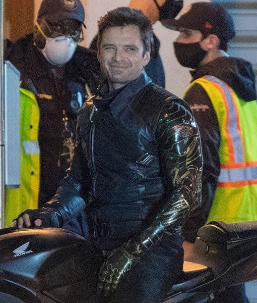 Sebastian Stan The Falcon and The Winter Soldier Leather Jacket