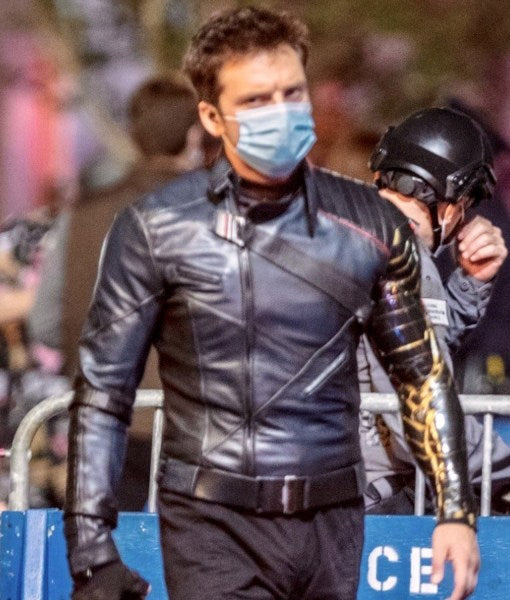 Sebastian Stan The Falcon and The Winter Soldier Leather Jacket