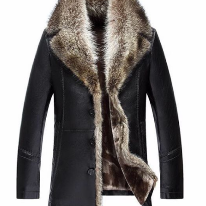 Women's Fur Leather Coat