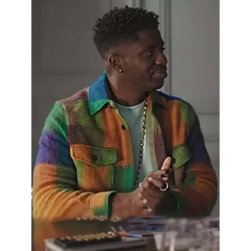 Emily In Paris Julien Multicolored Check Jacket