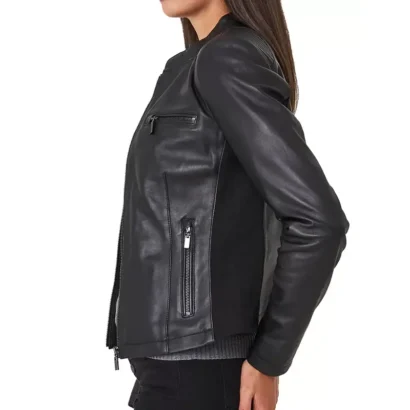 Black-Leather-Biker-Jacket-Womens